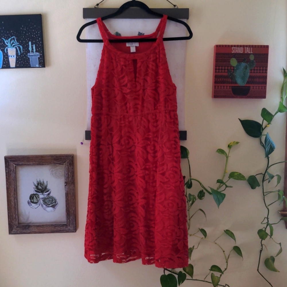 Red dress